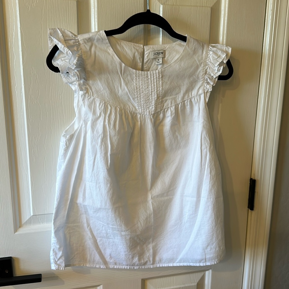 J. Crew Factory white sleeveless top